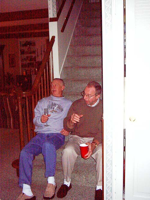 2003_12_22 044 Terry and Ron on the Stairs