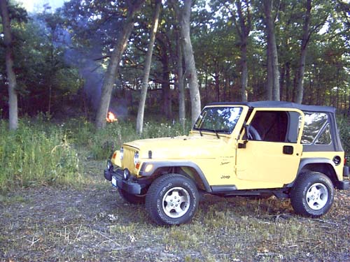 2003_09_14 The jeep and the fire