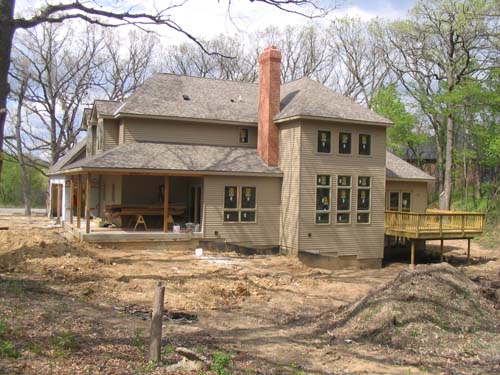 2004_05_01 134 Back of the House with the Pile of Siding