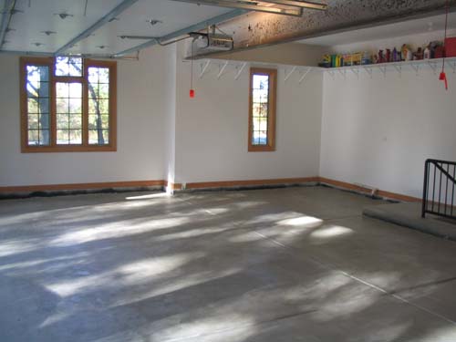 2004_10_10 018 Garage Floor Sealed and Shelves Installed