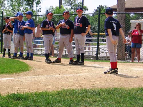 2005_06_12 031 Andrew and Corte Getting All-Star Medals