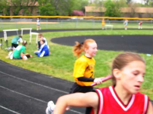 2005_05_08 010 Allison in the 400 Meter Coed Relay